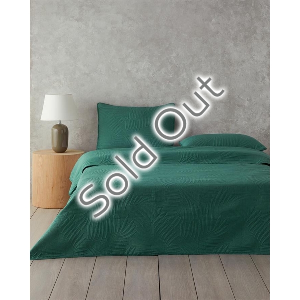 Tropic Single Bedspread Set 160x220 cm Green