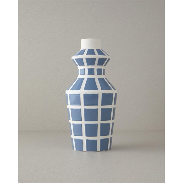 Trina Dolomite Vase 17x17x35 cm Light Blue