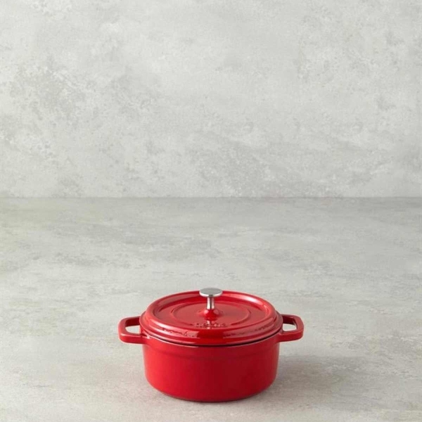 Hecha Cast Iron Mini Pot 12 CM Red