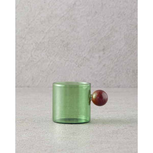 Gusto Borosilcate Glass Mug 150ml Green