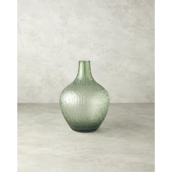 Misty Glass Vase 20x28cm Mint