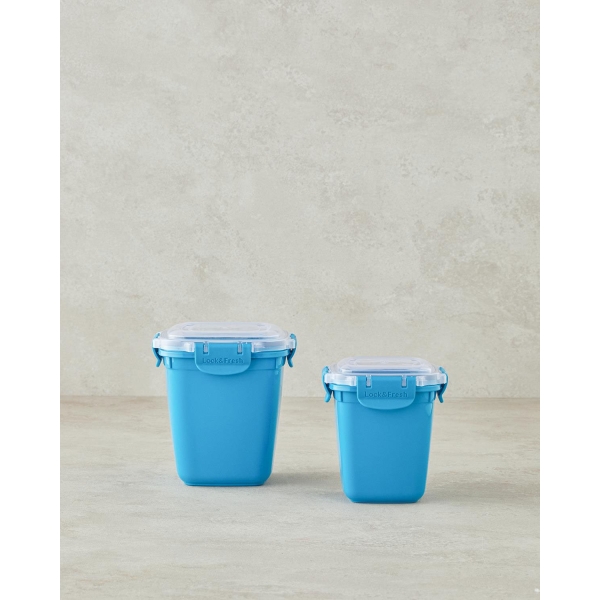 Master Lock Plastic Storage Container 575ml+1075ml Blue