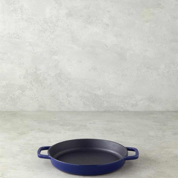 Hecha Iron Casting Pan 22cm Blue