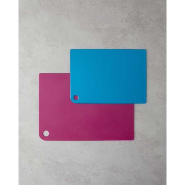 CutMe Plastic 2-Piece Cutting Board Fuchsia-Blue