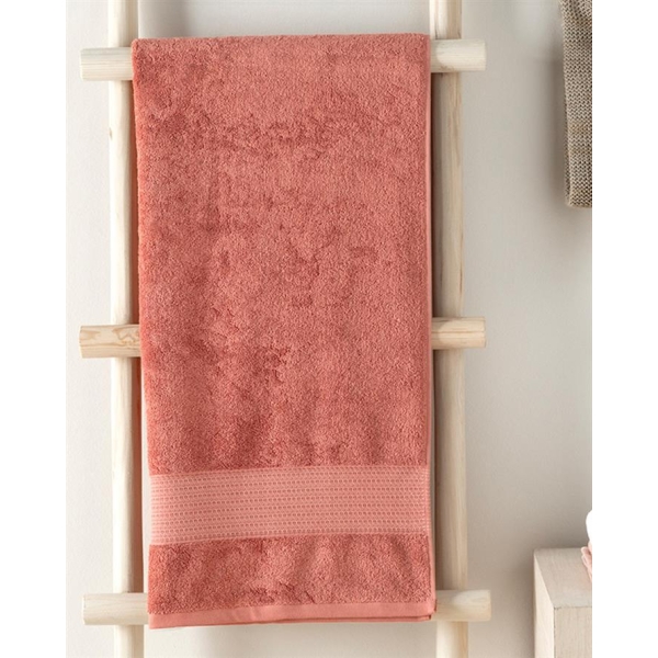 Deluxe Low Twist Cotton Bath Towel 70x140cm Dusty Rose