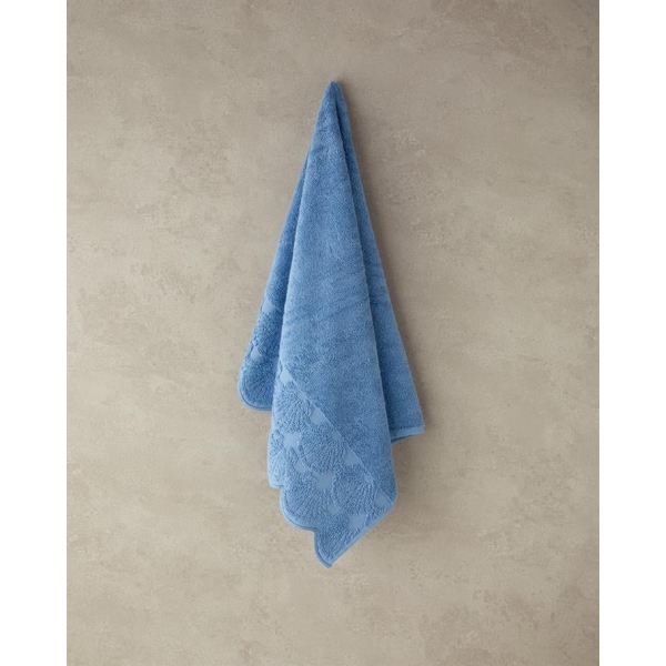 Oyster Cotton Face Towel 50x80 Cm Blue