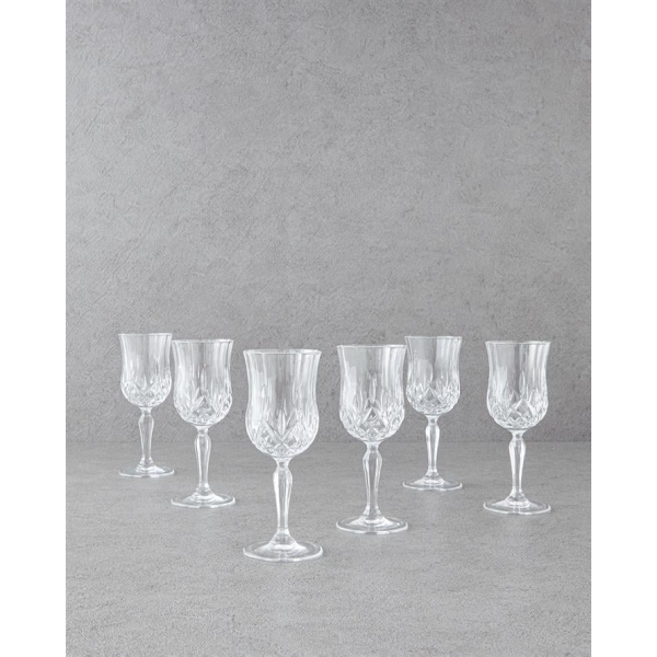 Leonora Crystal 6-Piece Glass 230 Ml Transparent