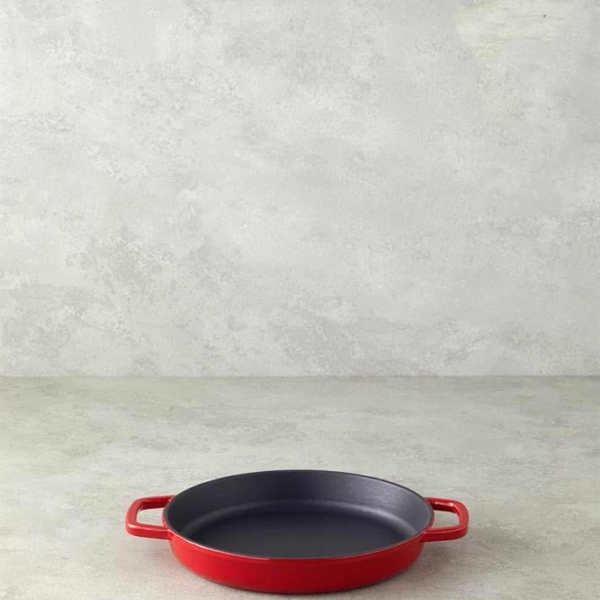 Hecha Iron Casting Pan 22cm Red