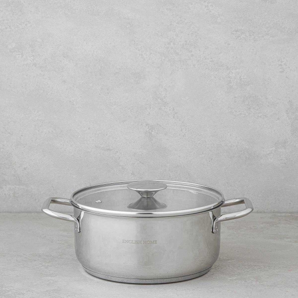 Siena Stainless Steel Deep Pot 18cm Silver