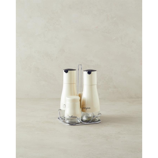 Gigi Glass 4 Piece Oil - Vinegar Cream Bottle