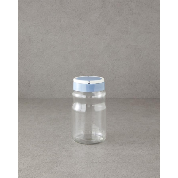 Manor Glass Jar 1700 Ml Blue