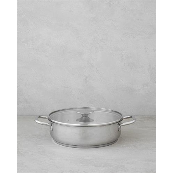 Siena Stainless Steel Pot 24 Cm Silver