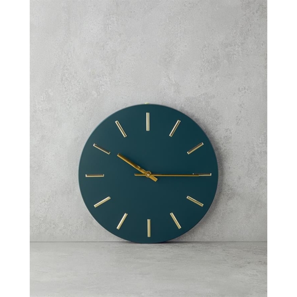 Sylvia Metal Decorative Wall Clock 30x30 cm Green