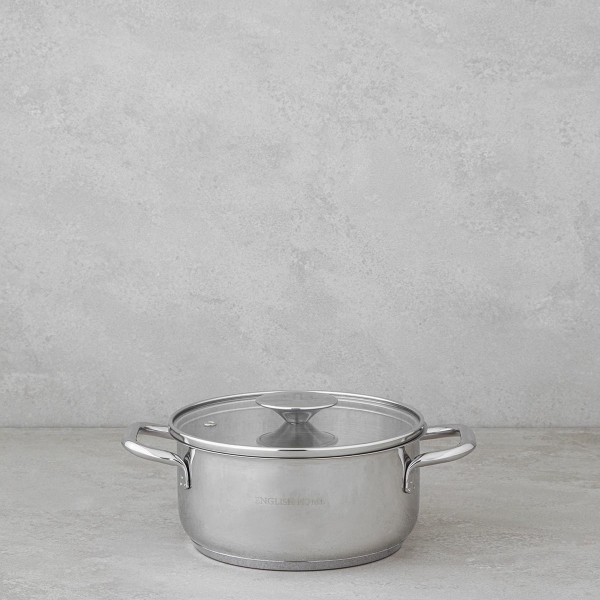 Siena Stainless Steel Deep Pot 22 cm Silver