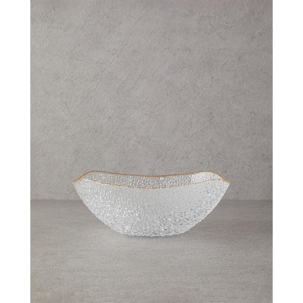 Giselle Glass Bowl 25 Cm Gold