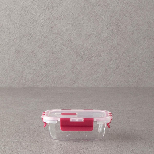 Lock&Fresh Glass Storage Container 750ml Pink