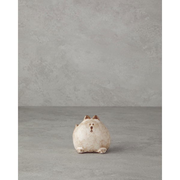 Cats Dolomite Figurine 7.5 cm Cream