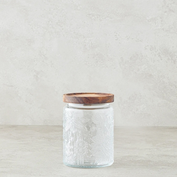 Harper Glass Jar 800ml Transparent