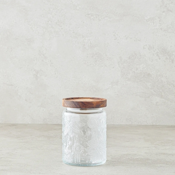 Harper Glass Jar 500ml Transparent