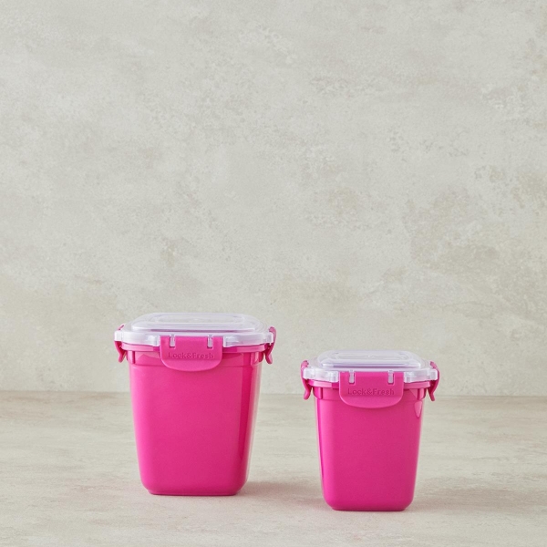 Master Lock Plastic Storage Container 575+1075ml Pink