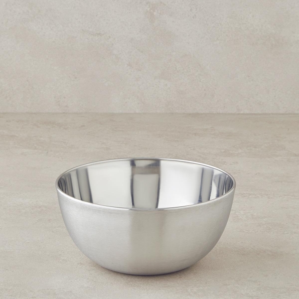 Clave Stainless Steel Bowl 23cm Silver