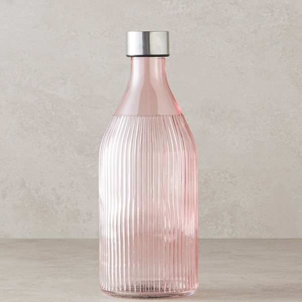 Melie Glass Bottle 1000 ml Pink