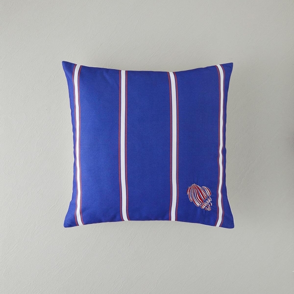 Merma Embroidered Cushion Cover 45x45 cm Navy Blue