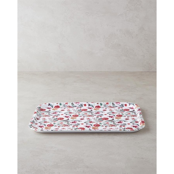 Natura Plastic Tray 42x30 cm Cream