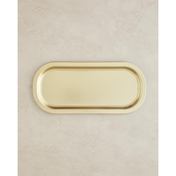 Cordie Metal Tray 35x15 cm Gold