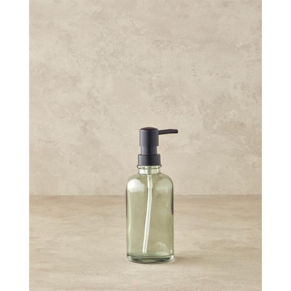 Rustic Glass Bathroom Liquid Soap Dispenser 20 cm Light Green