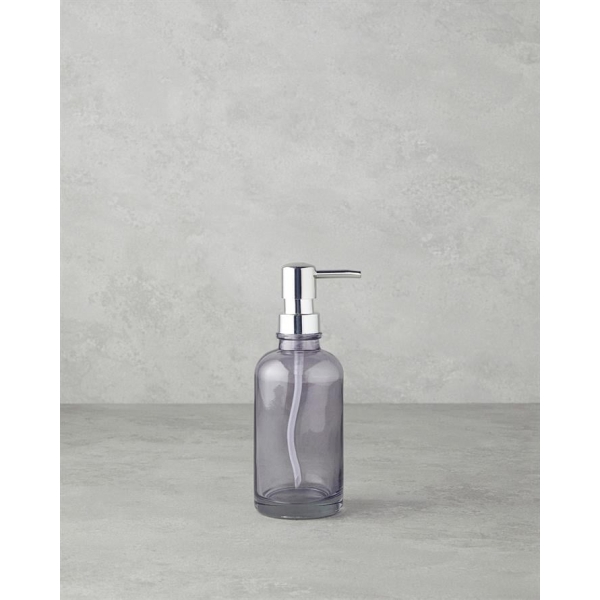 Rustic Glass Bathroom Liquid Soap Dispenser 20 cm Anthracite