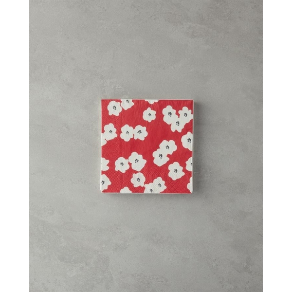 Bloom 20-Pack Paper Napkins 33x33 cm Red