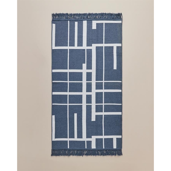 Eterno Woven Rug 80x150 cm Navy Blue