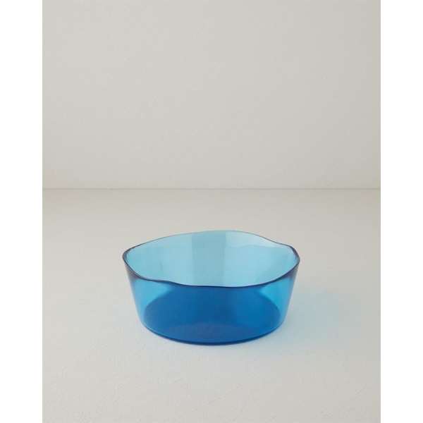 Coastal Charm Glass Bowl 18 cm Dark Blue