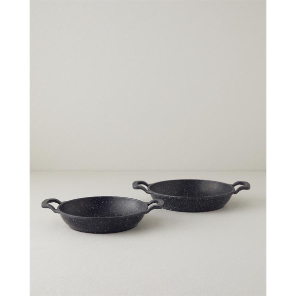 Sofia Aluminum 2-Piece Pan Set 18-20 cm Black