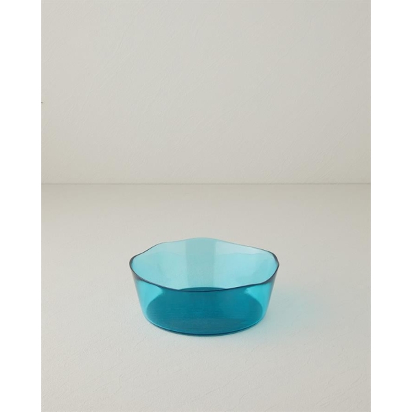 Coastal Charm Glass Bowl 21 cm Light Blue