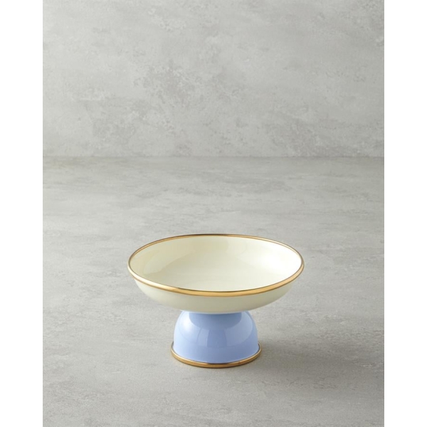 Petite Enamel Presentation 16 cm Cream - Blue