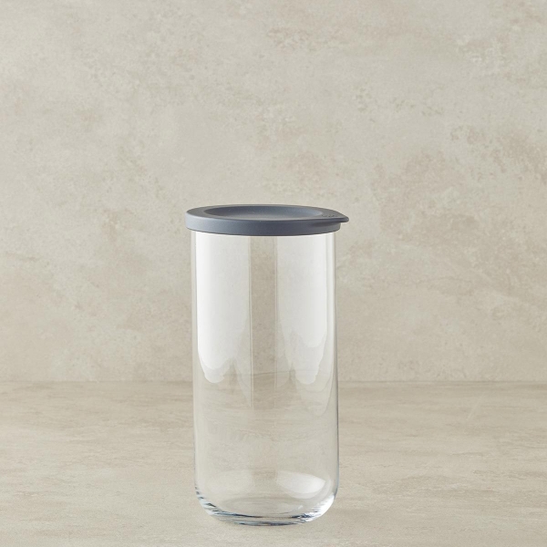 Fresh Safe Glass Jar 1400 ml Gray