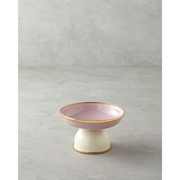 Petite Enamel Presentation 14 cm Pink - Cream