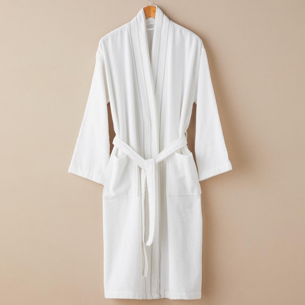 Soft Cotton Bathrobe XXL White