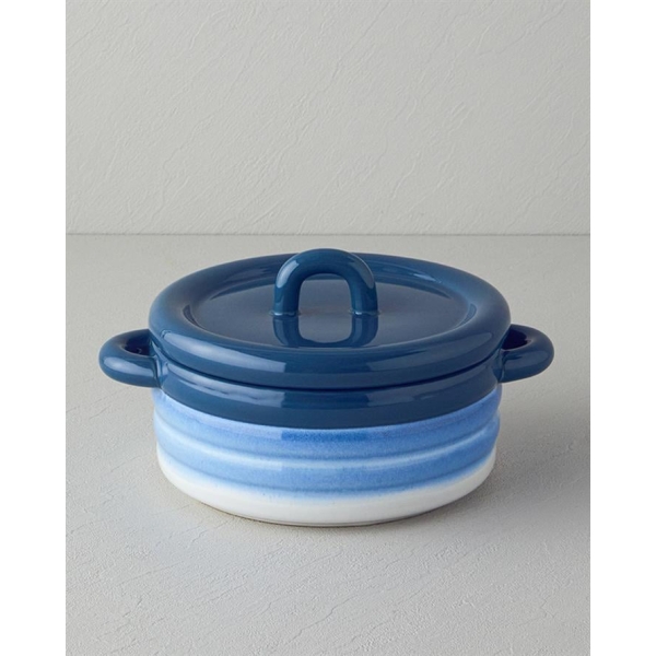 Cheerful Stoneware Oven Pot 26.2x20.5x13 cm Blue