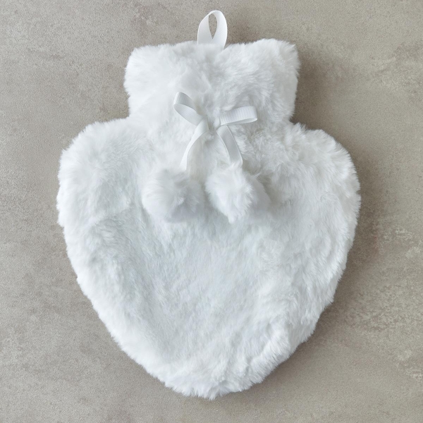 Curl Hot Water Bottle 26x21 cm White