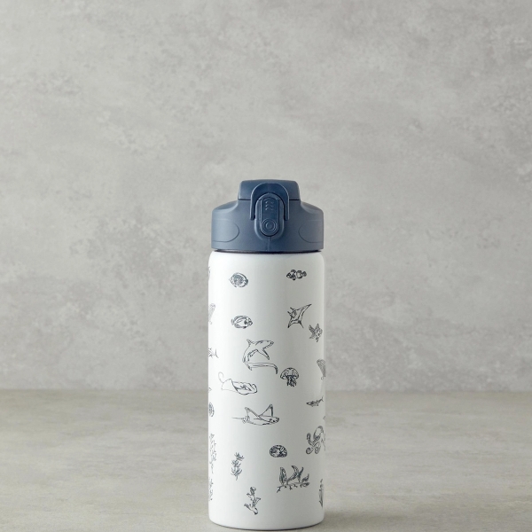 Good Mood Kids Sea Steel Thermos Cup 600 ml Grey