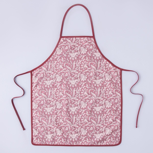 Lenna Cotton Polyester Waterproof Kitchen Apron 60x75 cm Red