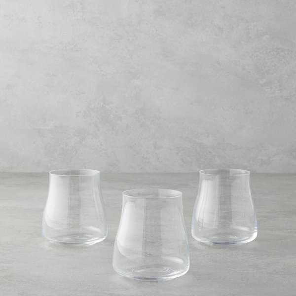 Sense Crystal 3-Piece Glass Cups 350 ml Transparent