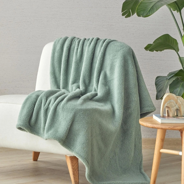 Cozy Wellsoft Tv Blanket Sage 120x170 cm Green