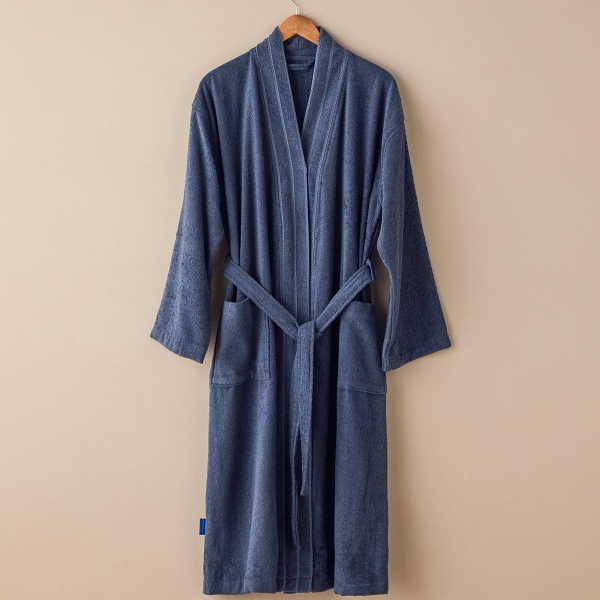 Soft Cotton Bathrobe XXL Anthracite