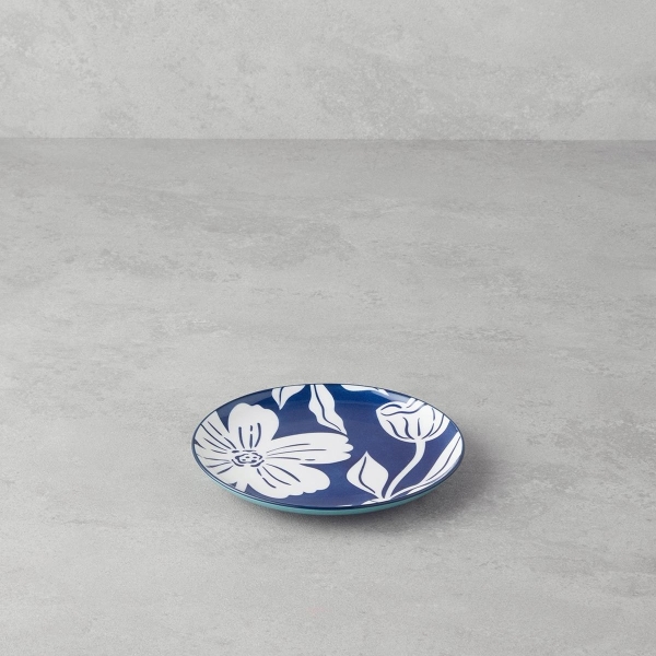 Ophelia Porcelain Cake Plate 15 cm Blue-White