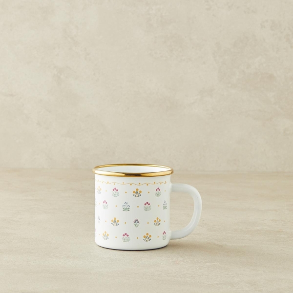 Retro Petite Enamel Mug 350 ml White