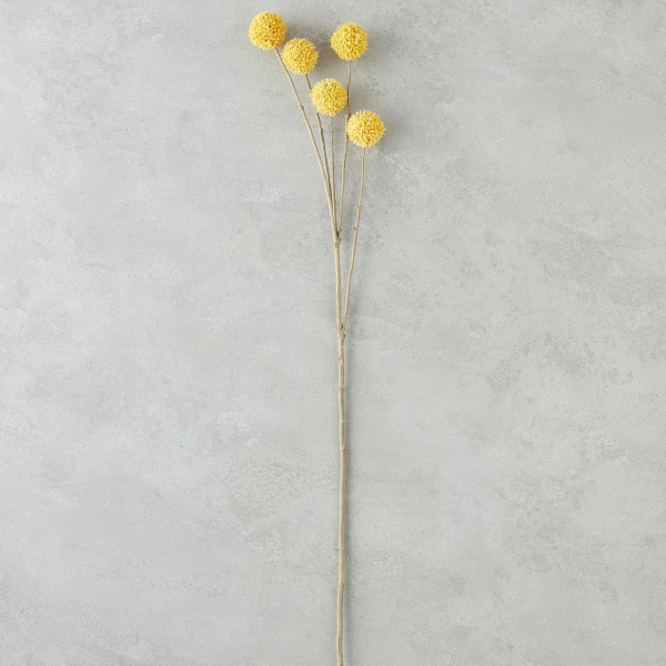 Acacia Single Branch Artificial Flower 76 cm Yellow